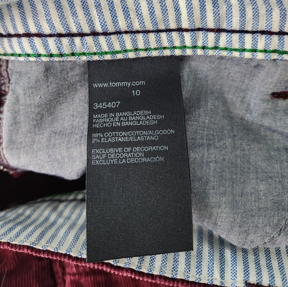 Tommy Hilfiger Corduroy Burgundy Skirt - Picture 4 of 4